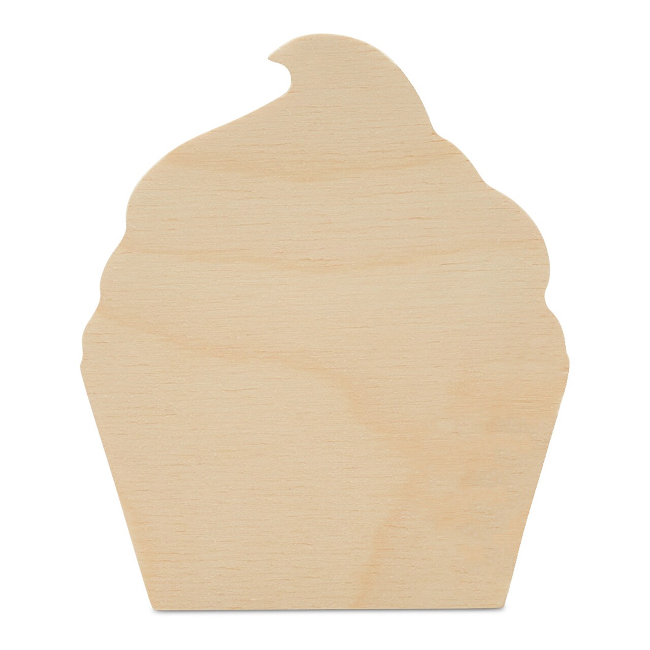 Cupcake Tiered Tray Decor 4", Chunky Blank Wood Shape for Crafts | Woodpeckers